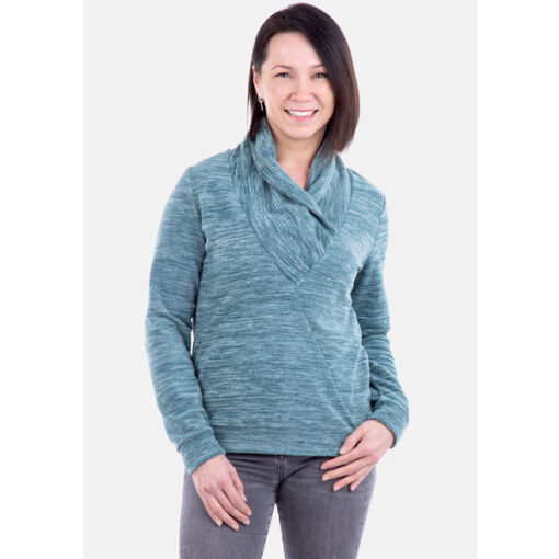 Papierschnittmuster Pullover mit Schlakragen "Yvette" Damen Gr 32-54 - Pattydoo