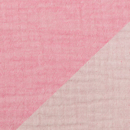 Double Gauze "Jonas" uni doubleface - pink meliert