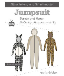 Papierschnittmuster Jumpsuit Damen und Herren Gr. XS - 4XL - Fadenkäfer