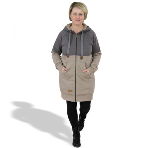 Papierschnittmuster Longjacket Nala Damen Gr. 32 - 58 - Fadenkäfer