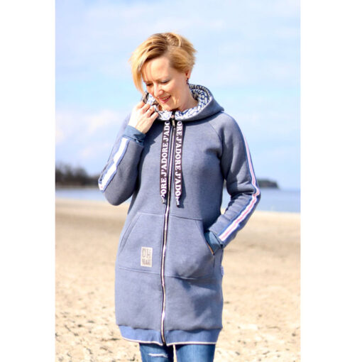 Papierschnittmuster Longjacket Nala Damen Gr. 32 - 58 - Fadenkäfer