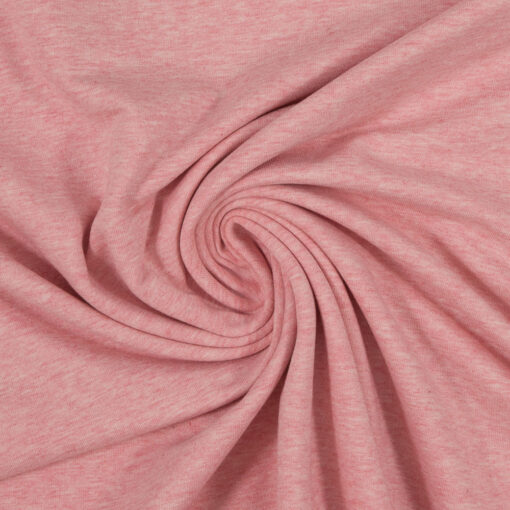 Jersey Baumwolle - "Vanessa" - uni rosa melange