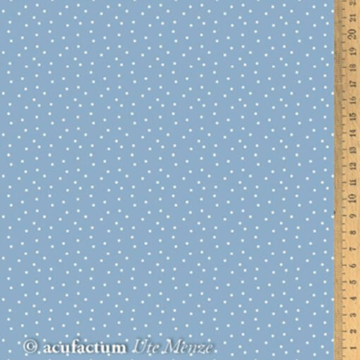 Baumwolle Acufactum - Tupfen - graublau