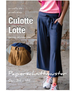 Papierschnittmuster Hose "Culotte Lotte " 34-44 - Prülla
