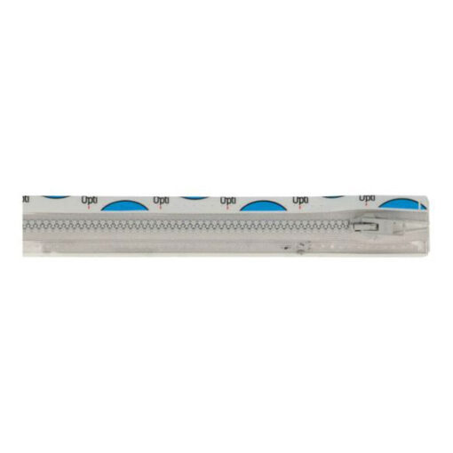 Krampenreissverschluss 5 mm OPTI - teilbar - hellgrau 70 cm