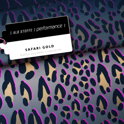 Albstoffe Hamburger Liebe Performance Activewear Jersey "Safari gold"