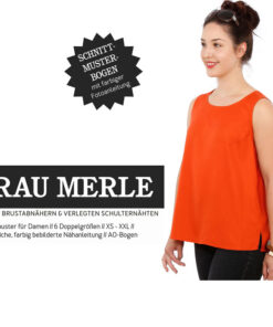 Papierschnittmuster "Frau Merle" Trägertop Gr 146 - 52 - Studio Schnittreif