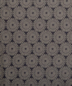 beschichtete Baumwolle Ornamente - dunkelblau / weiss matt