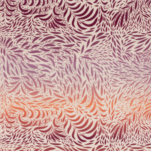 Jersey Baumwolle - "Breeze" by bienvenido colorido - bordeaux/orange/lila