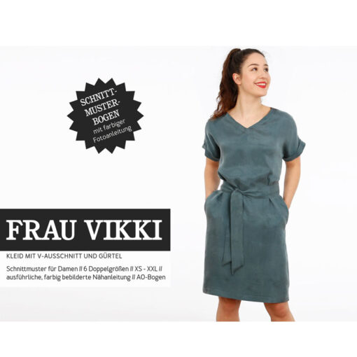 Papierschnittmuster "Frau Vikki" KleidGr 146 - 52 - Studio Schnittreif