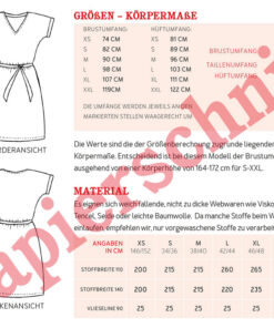Papierschnittmuster "Frau Vikki" KleidGr 146 - 52 - Studio Schnittreif