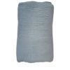 Sommerdecke / Musselindecke uni - dusty blau 140 cm x 200 cm