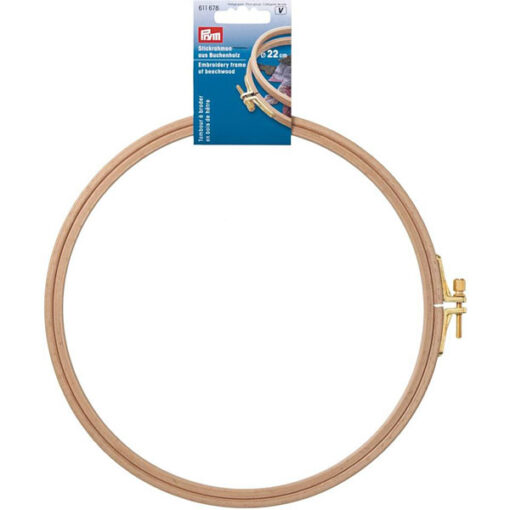 Prym 611678 Stickrahmen 22 cm Buchenholz