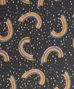 Nanosoftshell - "Fiete"- Regenbogen - anthrazit / bunt