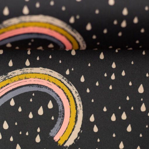 Nanosoftshell - "Fiete"- Regenbogen - anthrazit / bunt