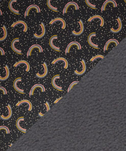 Nanosoftshell - "Fiete"- Regenbogen - anthrazit / bunt
