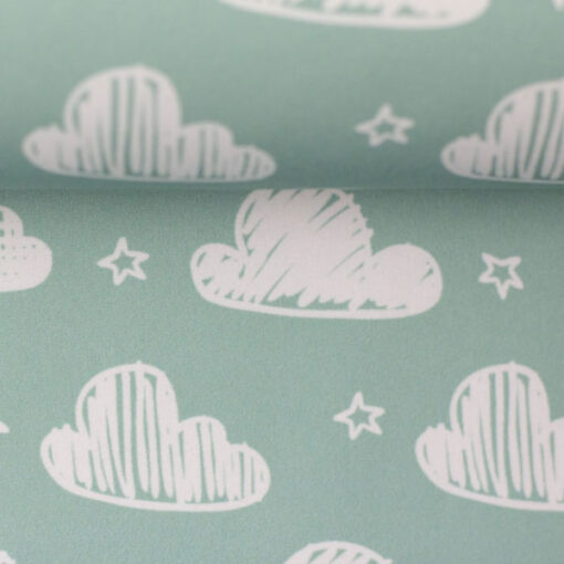Nanosoftshell - "Fiete"- Wolken - mint