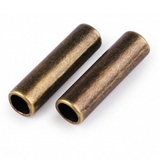 Kordelenden 5 mm x 27 mm - altmessing