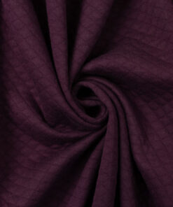 Steppjersey uni - "Stephanie" - bordeaux