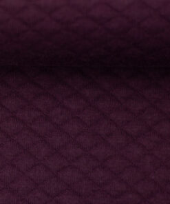Steppjersey uni - "Stephanie" - bordeaux