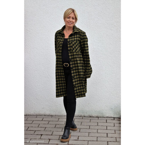 Flanell - "Jack" Karo - khaki / schwarz
