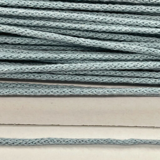 Baumwollkordel 3 mm - dusty hellblau