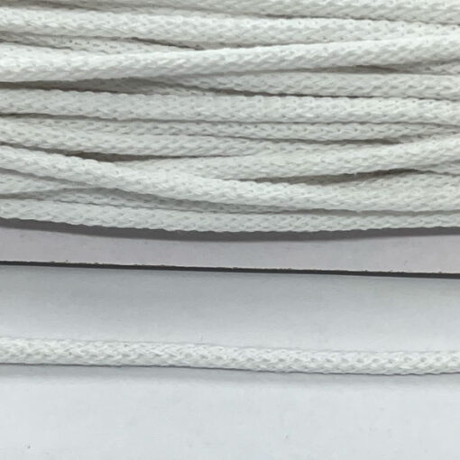 Baumwollkordel 5 mm - weiss