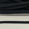 Baumwollkordel 9 mm - schwarz