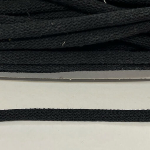 Baumwollkordel 9 mm - schwarz