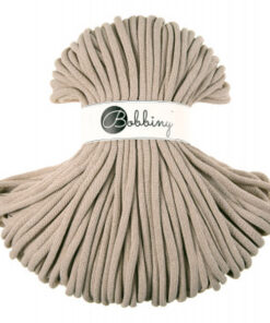 9 mm JUMBO - Makramee Kordel / Schnur von Bobbiny - beige