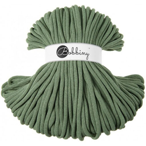 9 mm JUMBO - Makramee Kordel / Schnur von Bobbiny - eucalyptus green