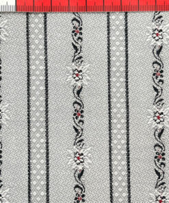 Jacquard Baumwolle - Edelweiss Schwingen - hellgrau