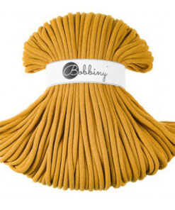 9 mm JUMBO - Makramee Kordel / Schnur von Bobbiny - mustard