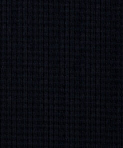 Waffelstrickstoff - "Oslo" - schwarz