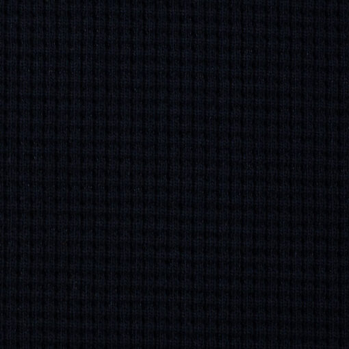 Waffelstrickstoff - "Oslo" - schwarz