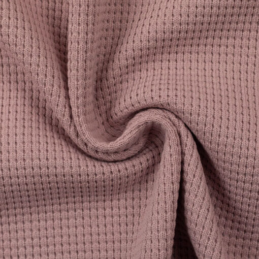 Waffelstrickstoff - "Oslo" - altrosa