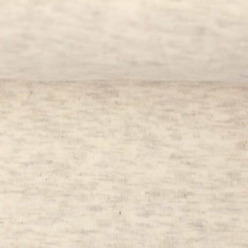 Alpenfleece - naturweiss meliert - helle Fleeceseite