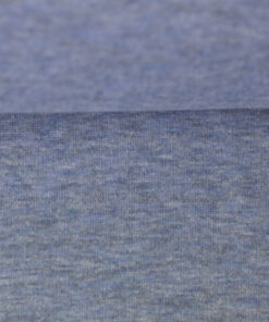 Alpenfleece - blau meliert - helle Fleeceseite