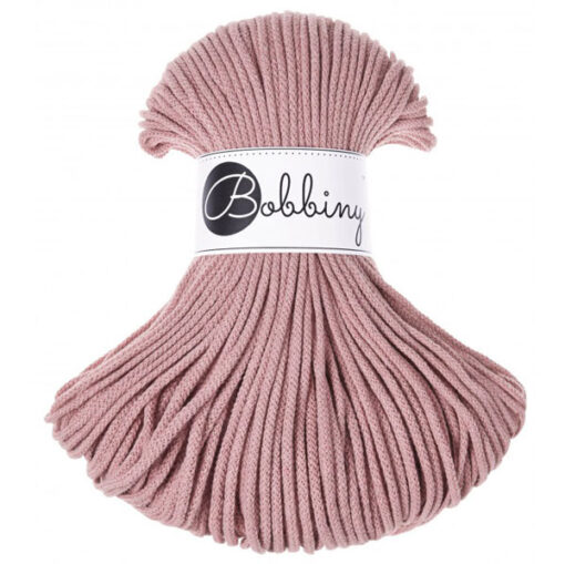 3 mm JUNIOR - Makramee Kordel / Schnur von Bobbiny - blush