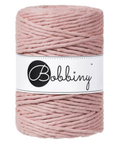 5 mm - Makramee Kordel von Bobbiny - blush