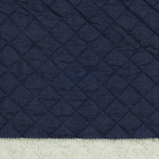 Denim Stepper double face Teddy - dunkelblau / natur