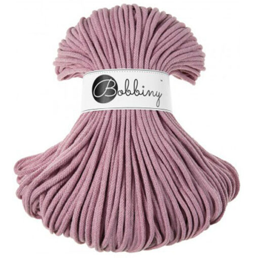 5 mm PREMIUM - Makramee Kordel / Schnur von Bobbiny - dusty pink