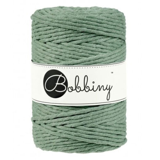 5 mm - Makramee Kordel von Bobbiny - eucalyptus green