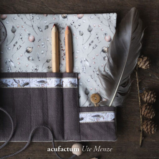 Baumwolle - "Fruchtstände" - acufactum beige/braun