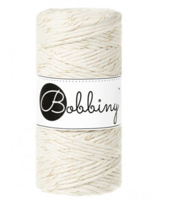 3 mm - Makramee Kordel von Bobbiny - golden natural
