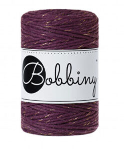 3 mm - Makramee Kordel von Bobbiny - golden blackberry