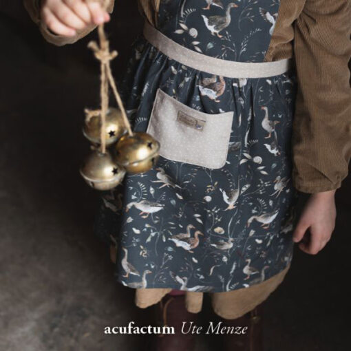 Baumwolle - "Graugänse" - acufactum grau / beige