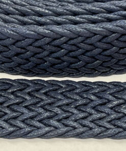 Gurtband 30 mm - geflochten - dunkelblau