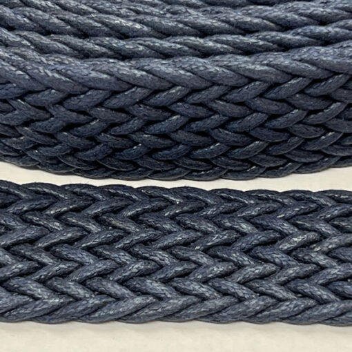 Gurtband 30 mm - geflochten - dunkelblau