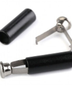 Kordelenden mit Klammer 5 mm x 20 mm - schwarz